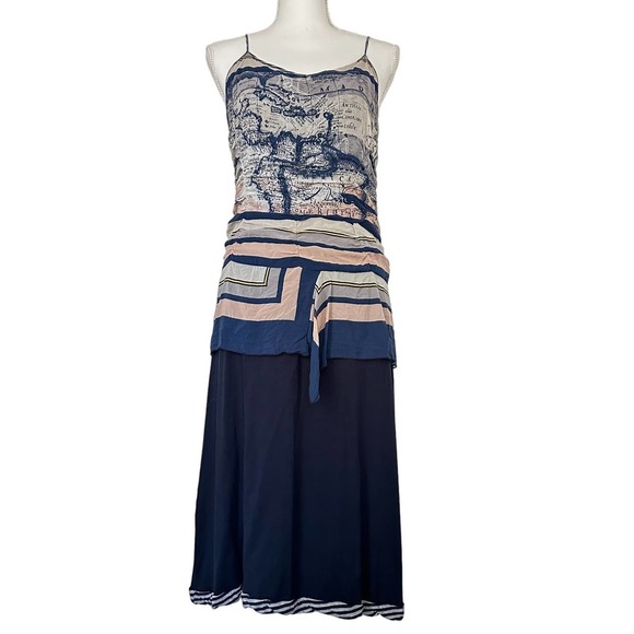 Pianura Studio Dresses & Skirts - Pianura Studio | Navy Drop Waist Dress, Size M